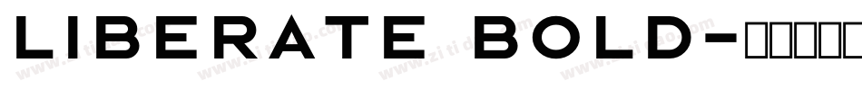 Liberate Bold字体转换